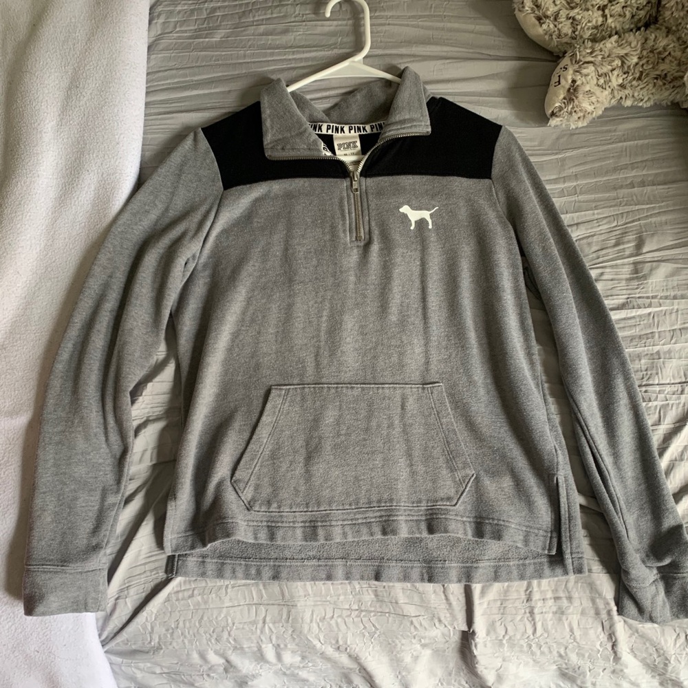 PINK quarter zip-up long sleeve